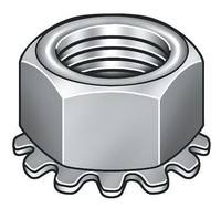 Class 5 Steel Lock Nut With M6-1.00 Dia./thread Size; Pk100 - 4cak8 Class 5 Steel Lock Nut With M6-1.00 Dia./thread Size; Pk100 - 4cak8