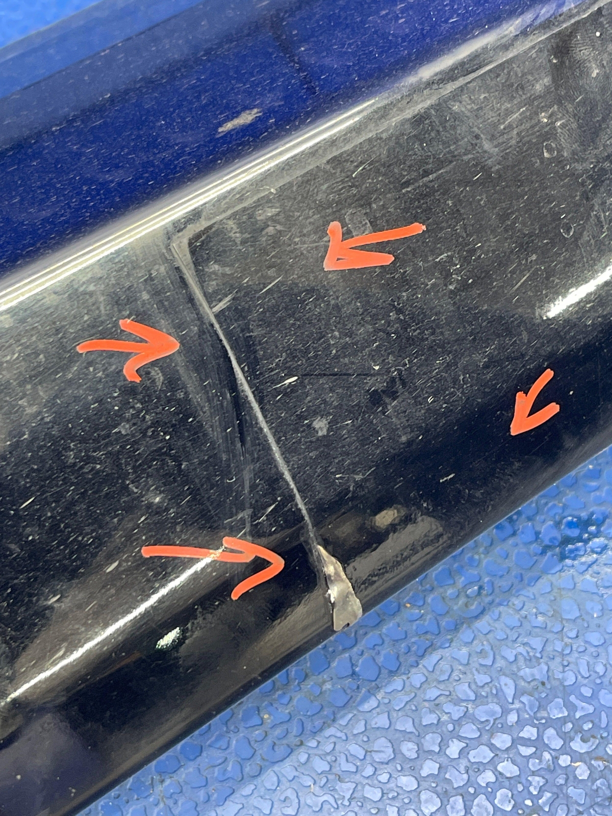 LAMBORGHINI GALLARDO OEM LEFT SIDE SKIRT ROCKER MOULDING NERO NOCTIS (LY9B)