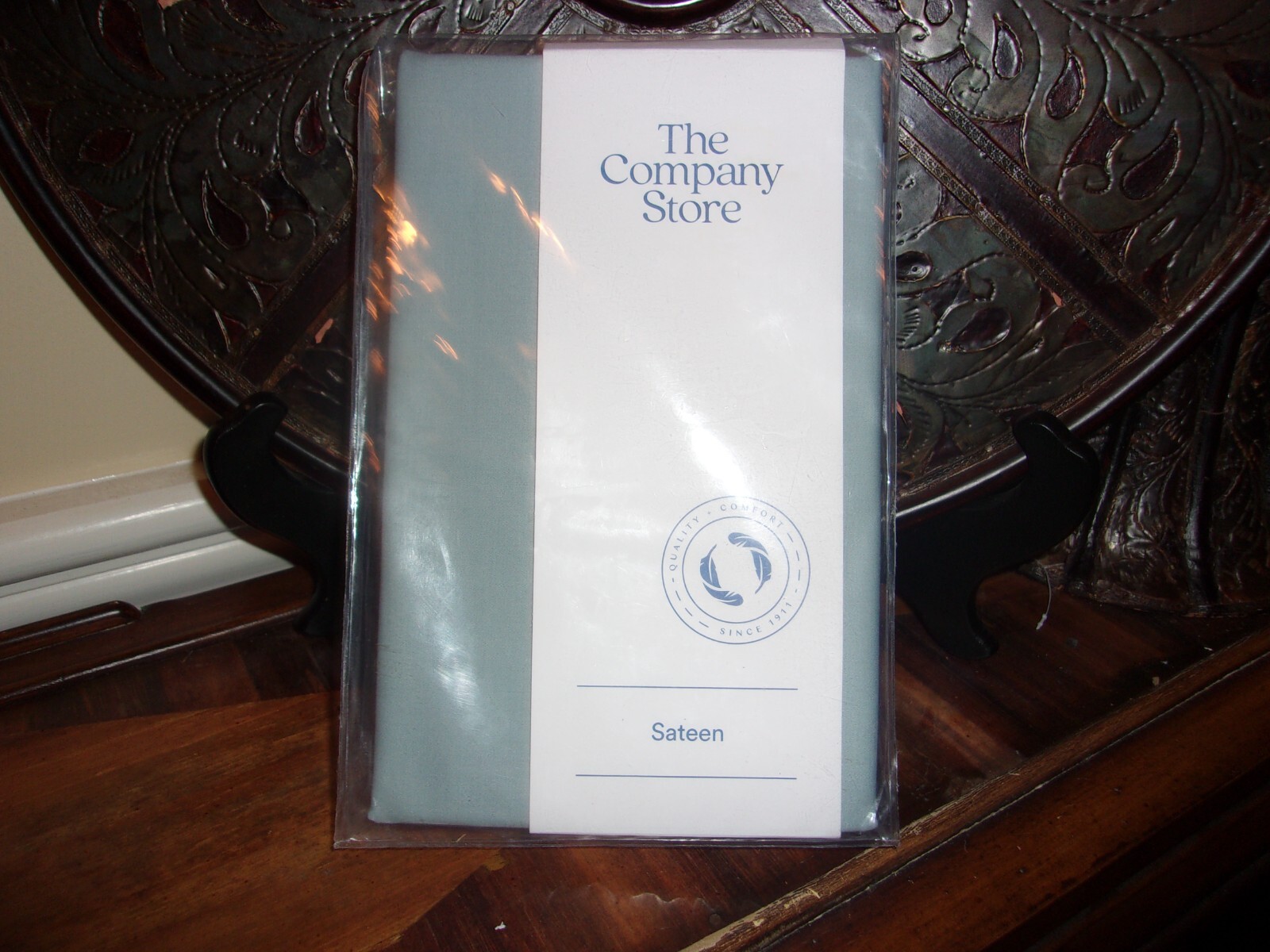 New The Company Store Seamist Green Cotton Percale Standard Pillowcases