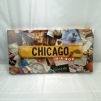 CHICAGO IN-A-BOX Monopoly Style Board Game Windy City For 2-6 Players NEW SEALED