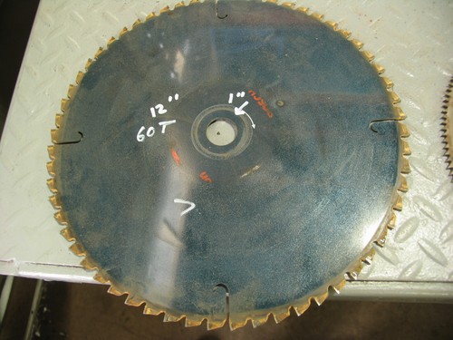 12", 60 Carbide Tooth, 1"arbor  Industrial Wood Cutting Circular Saw Blade