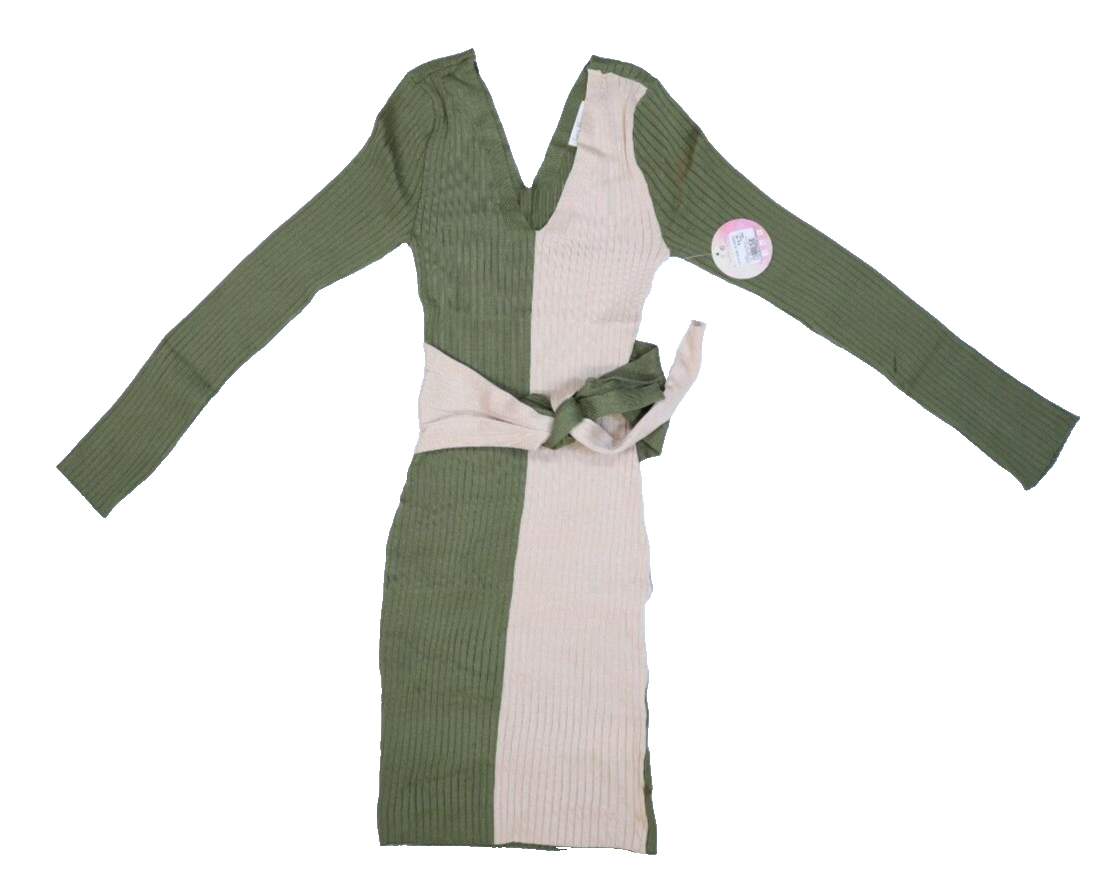 Love Always by FCT Green & Tan Long Sleeve Bodycon Sweater Dress Juniors S | eBay Love Always by FCT Green & Tan Long Sleeve Bodycon Sweater Dress Juniors S | eBay