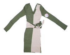 Love Always by FCT Green & Tan Long Sleeve Bodycon Sweater Dress Juniors S
