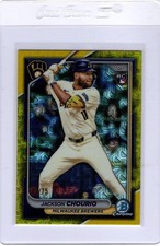 2024 Bowman Chrome JACKSON CHOURIO RC #69 Yellow Mega Box Refractor /75