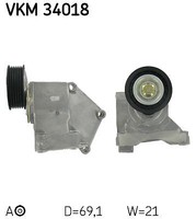 SKF VKM 34018 Spannrolle, Keilrippenriemen FüR Ford