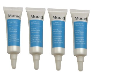 4x Murad Acne Control Rapid Relief Acne Spot Treatment,0.25 oz each / 1 oz total