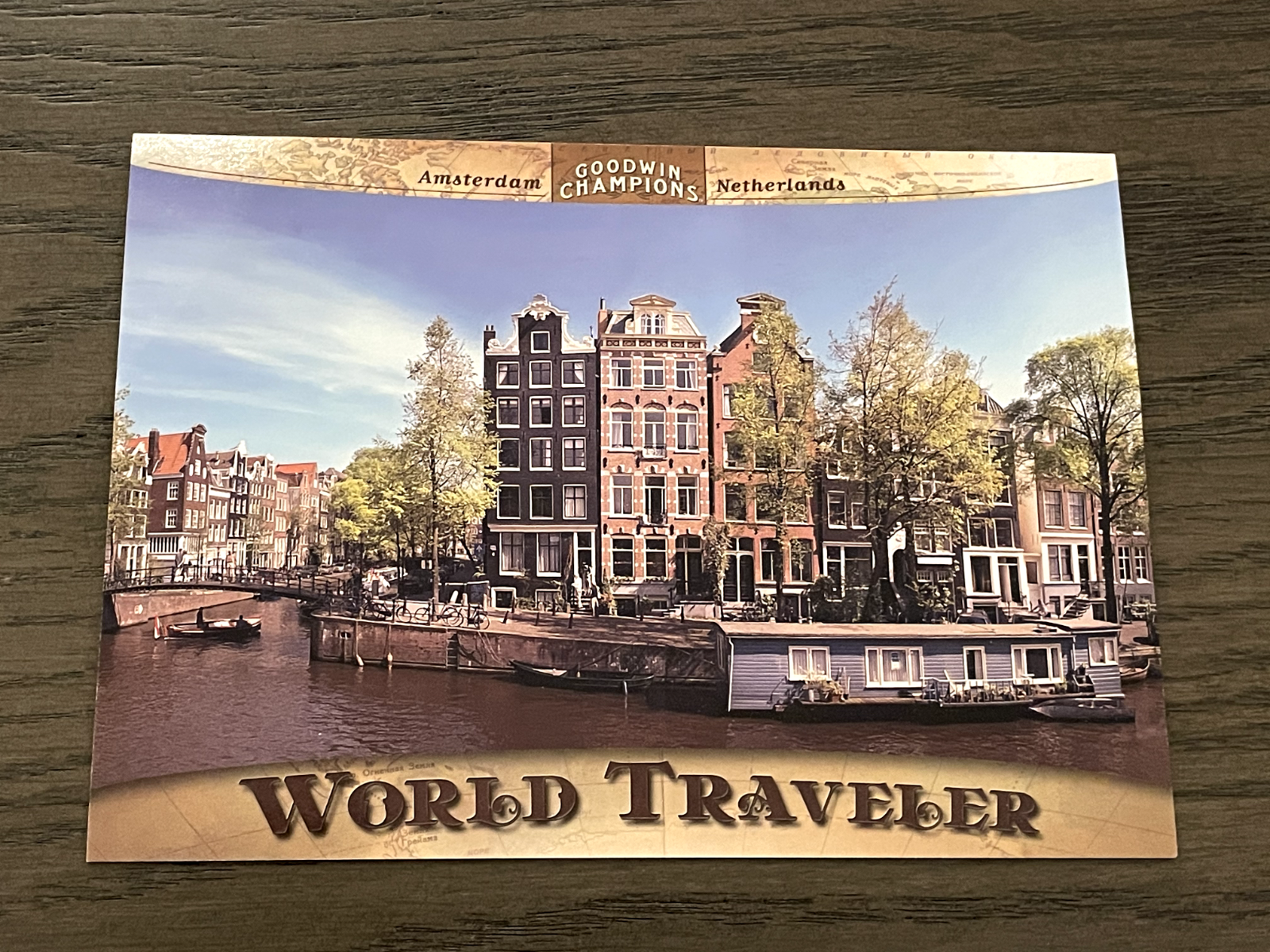 2012 UD Goodwin Champions Jumbo ET24 Amsterdam World Traveler Card