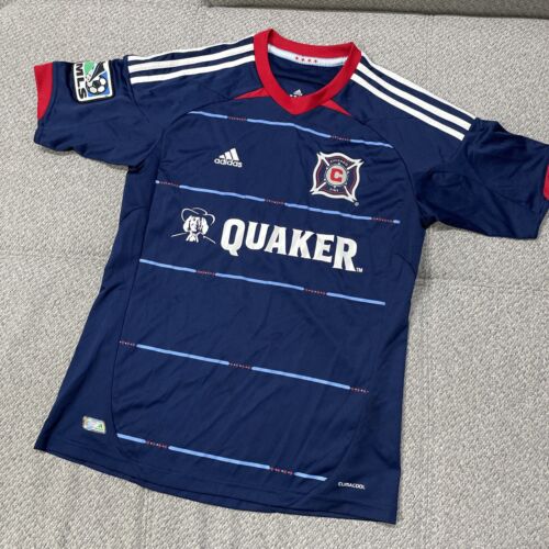 Adidas Climacool Chicago Fire 2012 Away Jersey Youth Lrg MLS  - Picture 1 of 8