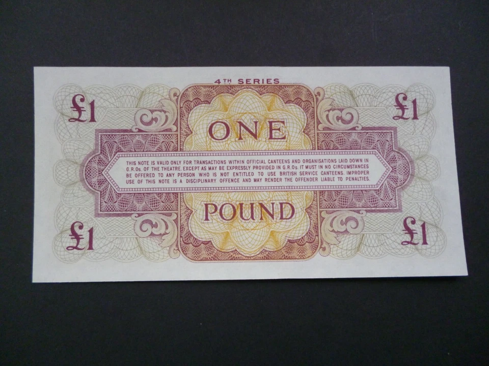 BRITISH MILITARY ARMED FORCES SPECIAL VOUCHERS SET OF FOUR NOTES UNCIRCULATED. - Image 4 of 4