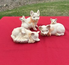 Adorable Set Of Pig Figurines