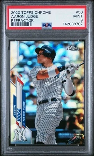 AARON JUDGE 2020 Topps Chrome REFRACTOR #50 PSA 9 MINT