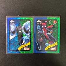 2025 Topps Chrome Marvel Spider-Girl Havok /199 Blue/Green Shimmer 2 Lot
