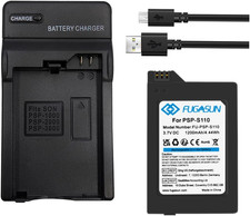 1 Pz 1200 Mah PSP-S110 Batteria PSP S110 Batteria Con Caricabatteria per Playsta