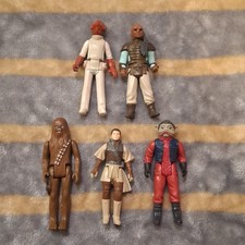 Lot 5 Vintage Kenner Star Wars Action Figure Ackbar Boushh Leia Chewbacca 1977 +