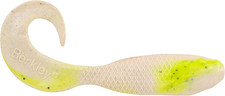 Gulp! Minnow Grub Fishing Soft Bait, Chartreuse Pepper Neon, 4"