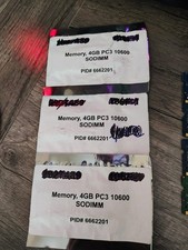 3x New 4gb Total 12GB pc3-10600 ddr3 laptop RAM