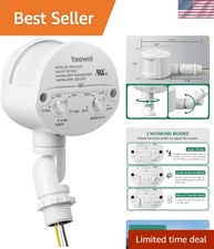 180-Degree Motion Sensor Detector - Adjustable Range Up to 60 Feet,  Listed