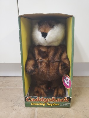 Original Caddyshack Dancing Plush Gemmy Gopher With Box - DOES NOT DANCE