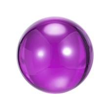 Purple Acrylic Contact Juggling Ball 3-1/8 inch 80mm with Ball Bag