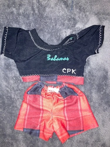 Vintage Cabbage Patch Kids/Doll Clothes Red & Black Handmade (200)