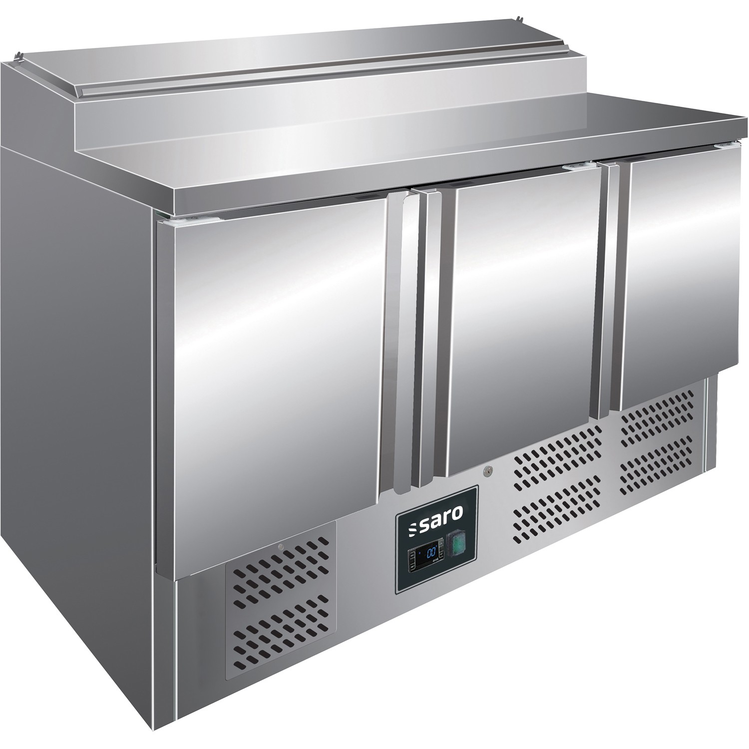 SARO Belegstation - 1/3 GN, Modell FRAN 3-türig Zubereitungstisch, Salattheke...