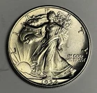 Mint State 1934-P Walking Liberty Silver Half Dollar, LUSTROUS Orig Uncirculated