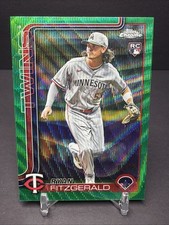 2025 Topps Chrome Update Ryan Fitzgerald #USC8 Green Wave /99 (RC)