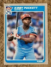 1985 Fleer Baseball Kirby Puckett Rookie Card #286 Minnesota Twins. rookie card picture