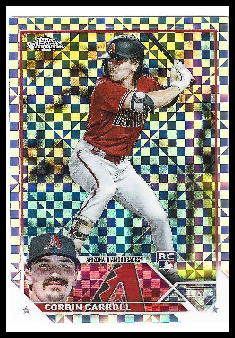 2023 Topps Chrome Corbin Carroll Rookie X-Fractors #95 Arizona Diamondbacks