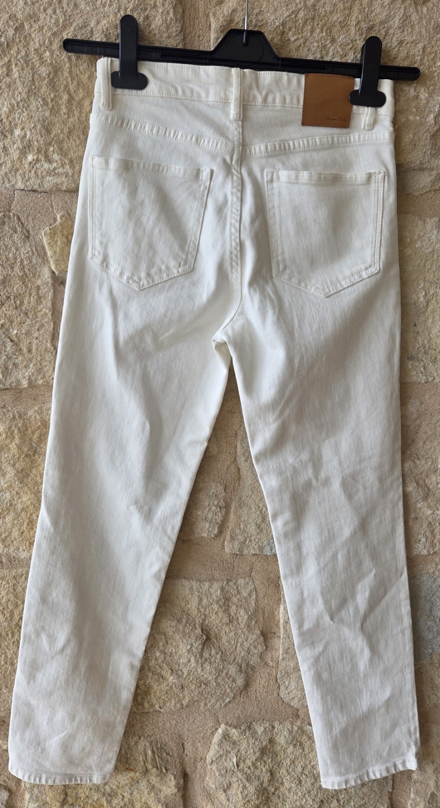 Massimo Dutti Women's White Slim Fit Jeans image 2