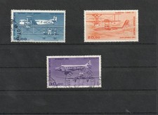 3 TIMBRES  OBLITERES - POSTE AERIENNE -  1984-1986 - N° 57 à 59