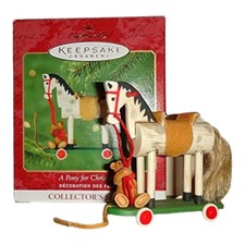 2000 Hallmark Keepsake Ornament A Pony For Christmas 3rd In Collector's Series