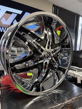 22 Inch 22x9.5 Diablo Elite G2 Chrome Wheel Rim 5x5 5x127 13