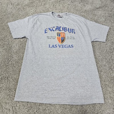 Vintage 90s Excalibur Las Vegas Casino Graphic Tee T-Shirt Mens Large USA Made