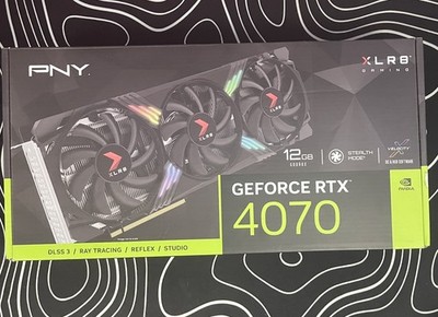 PNY GEFORCE RTX 4070 GPU 12GB 3x Fan RGB