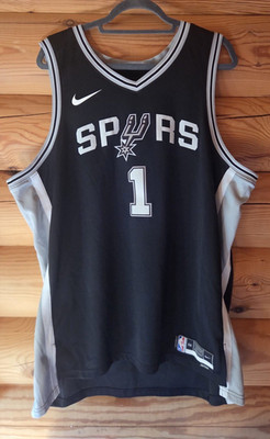 San Antonio Spurs Wembanyama 1 Icon Edition Nike Trikot Herren Schwarz/Grau XXL