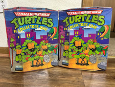 Vintage TMNT Collectors Case Lot of 2 Holds 12 Figures w/ Trays Ninja Turtles