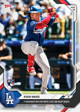 2026 Topps Now Card 98 Ryan Ward 7 Years in Minors Starts -25 Cents Shipping