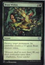 Beast Within - Commander: Innistrad: Midnight Hunt: #133, MTG Nm C362