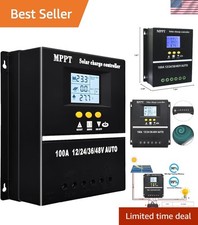 Advanced 100A MPPT Solar Regulator for 12V-48V Batteries - Dual USB Charging