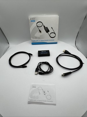 eSynic eARC ARC Audio Extractor HDMI to Optical Toslink 192KHz Converter