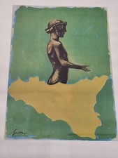 Renato Guttuso "LIBECCHIO" , 1983 Acquaforte ED ACQUATINTA SU RAME 35X25 CM 