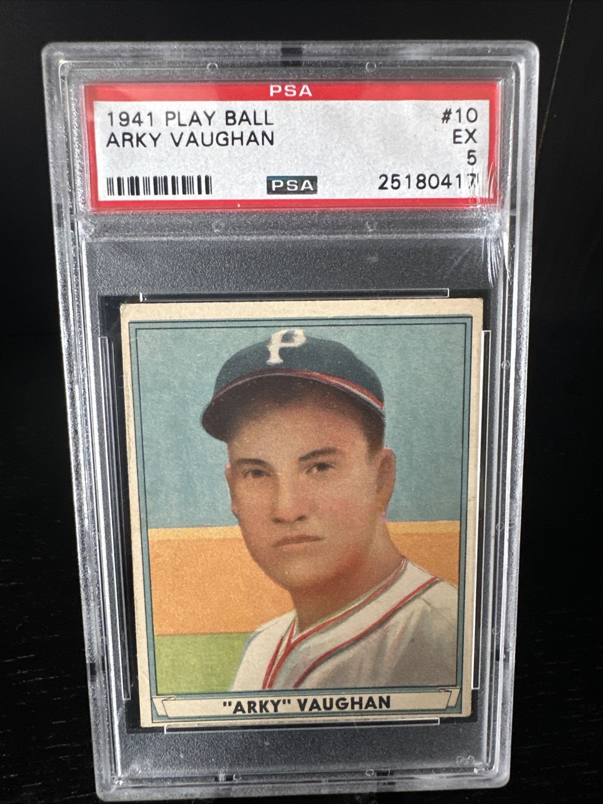1941 Play Ball - Arky Vaughan #10 PSA 5 EX
