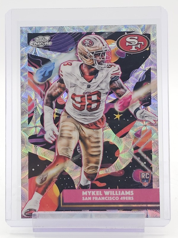 MYKEL WILLIAMS 2025 TOPPS COSMIC CHROME ROOKIE NUCLEUS #186 49ERS Q4193