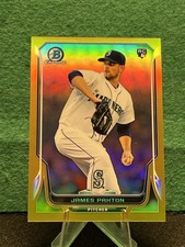 James Paxton 2014 Bowman Chrome #25 Gold Refractor /50 (RC)