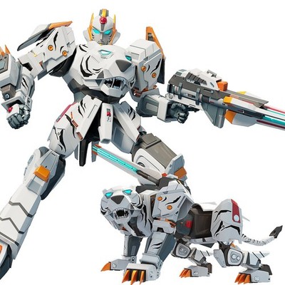 Csdcsd Animals Transforming Robots Toy For Kids Deformation Tiger Action Figure