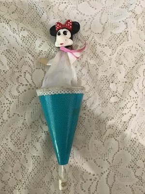 Disney lot 1930s Magical Puppet Toy Pop Up Cone Minnie Mouse & Donald Duck