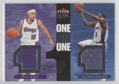 2007 Fleer Ultra One on Memorabilia 1/99 Mike Bibby Gilbert Arenas #OO-BA 0ex8