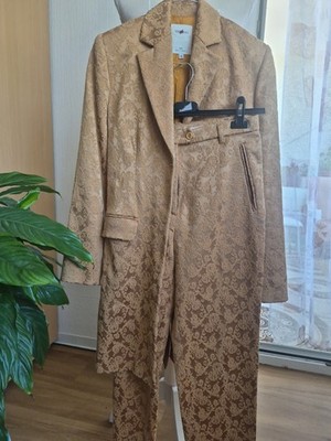 Vertigo Pour La Ville 2 Teile Mantel Und Hose Vintage Jahre 80/90 Stil Barock