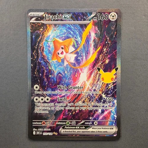 Jirachi EX 155/128 Special Illustration Rare - Pokemon 30th Celebration - NM - Picture 1 of 14